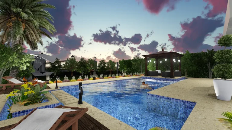 لاند سكيب فيلا بالشيخ زايد-4